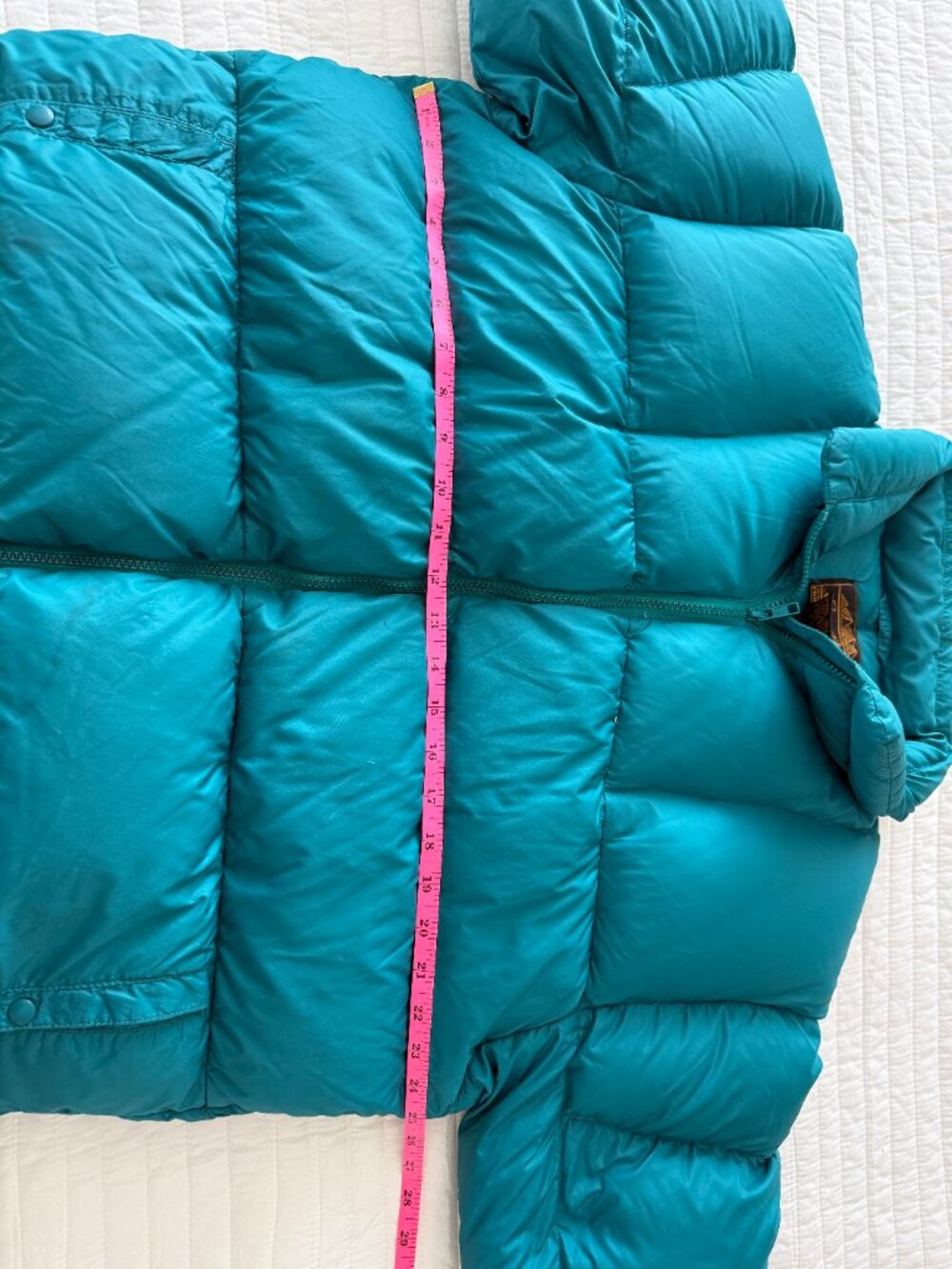 Vintage Eddie Bauer Good Down Puffer Jacket Teal M - Picture 10 of 12